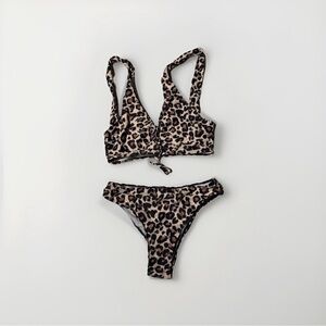 Leopard Print Bikini Set
